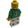 LEGO Wit en Green Team Player met Number 3 Aan Rug minifiguur