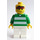 LEGO Weiß und Grün Team Player mit Number 3 auf der Rückseite Minifigur