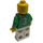 LEGO Weiß und Grün Team Player mit Number 3 auf der Rückseite Minifigur