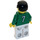 LEGO Valkoinen ja Vihreä Team Player jossa Number 7 selässä Minihahmo