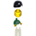 LEGO White and Green Team Player with Number 7 on Back Minifigure