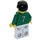 LEGO White and Green Team Player with Number 7 on Back Minifigure