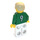 LEGO hvid og Grøn Team Player med Number 9 på bagsiden Minifigur