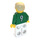 LEGO White and Green Team Player with Number 9 on Back Minifigure
