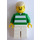 LEGO hvid og Grøn Team Player med Number 9 på bagsiden Minifigur