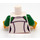 LEGO hvid Angler Kvinde Minifig Torso (973 / 76382)