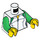 LEGO White Angler Female Minifig Torso (973 / 76382)