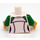 LEGO White Angler Female Minifig Torso (973 / 76382)