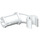 LEGO White Arm with Pin and Hand (28660)