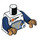 LEGO White Astronaut with Dark Blue Space Helmet and Jet Pack Minifig Torso (973 / 76382)