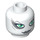 LEGO White Aurra Sing Head (Safety Stud) (76703 / 94795)