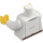 LEGO White Barista Torso with Reddish Brown Apron (973 / 76382)