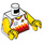 LEGO Wit Basketbal Jersey met Number 39 en Diamonds Patroon (973 / 76382)