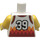 LEGO White Basketball Jersey with Number 39 and Diamonds Pattern (973 / 76382)