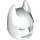 LEGO White Batman Cowl Mask with Angular Ears (10113 / 28766)