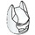 LEGO White Batman Cowl Mask with Angular Ears (10113 / 28766)
