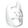LEGO blanc Batman Cowl Masquer avec Stars avec des oreilles angulaires (10113 / 58468)