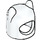 LEGO Weiß Bear Costume Kopfbedeckung mit Gerundet Ohren (26045)