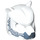 LEGO White Bear Mask with Sand Blue Muzzle and Markings  (20233)