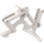 LEGO blanc Vélo Cadre avec Stand (4719 / 65574)