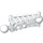 LEGO blanc Bionicle Toa Metru Lower Jambe Section avec Deux Balle Joints et Deux Épingle des trous (47297)