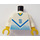 LEGO Weiß Blau und Weiß Team Player mit Number 11 auf Vorderseite und Der Rücken Torso (973)