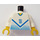 LEGO Wit Blauw en Wit Team Player met Number 11 aan Voorkant en Rug Torso (973 / 73403)