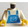 LEGO Weiß Blau Overalls mit Pocket Torso (973 / 73403)