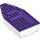 LEGO White Boat 8 x 16 x 3 with Purple Top (28925)