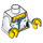 LEGO Wit Bodice Torso met Groot Blauw Bow en Laces (973 / 76382)