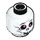 LEGO White Bonezai Head (Safety Stud) (93903 / 94268)