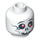 LEGO White Bonezai Head (Safety Stud) (93903 / 94268)