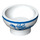 LEGO White Bowl with Blue Trim and Dragon (34172 / 34835)