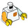 LEGO blanc Boy avec blanc Shirt et Pocket Minifig Torse (973 / 76382)