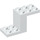 LEGO White Bracket 2 x 5 x 2.3 without Inside Stud Holder (6087)