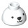 LEGO blanc Brique 1.5 x 1.5 x 0.7 Rond Dome Chapeau avec Bear Affronter (37840 / 67674)