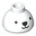 LEGO Blanc Brique 1.5 x 1.5 x 0.7 Rond Dome Chapeau avec Ours Face (37840 / 67674)