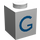 LEGO White Brick 1 x 1 with Blue &quot;G&quot; (3005)
