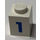 LEGO White Brick 1 x 1 with Bold Blue &quot;1&quot; (3005)