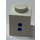 LEGO White Brick 1 x 1 with Bold Blue &quot;:&quot; (3005)