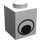 LEGO Wit Steen 1 x 1 met Eye zonder vlek op pupil (48421 / 82357)