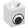 LEGO Weiß Backstein 1 x 1 mit Eye ohne Punkt auf der Pupille (82357 / 82840)