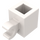 LEGO White Brick 1 x 1 with Horizontal Clip (60476 / 65459)