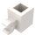 LEGO blanc Brique 1 x 1 avec Agrafe Horizontal (60476 / 65459)