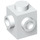 LEGO blanc Brique 1 x 1 avec Deux Goujons sur Adjacent Sides (26604)