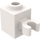LEGO Wit Steen 1 x 1 met Verticaal Klem (Open &#039;O&#039;-clip, holle knop) (60475 / 65460)