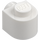 LEGO White Brick 1 x 1 x 0.7 Round with Side Stud (3386)