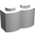 LEGO blanc Brique 1 x 2 Log (30136)