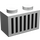 LEGO Weiß Backstein 1 x 2 mit Schwarz Gitter mit Unterrohr (3004)