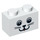 LEGO White Brick 1 x 2 with Cat Face with Bottom Tube (3004 / 89082)